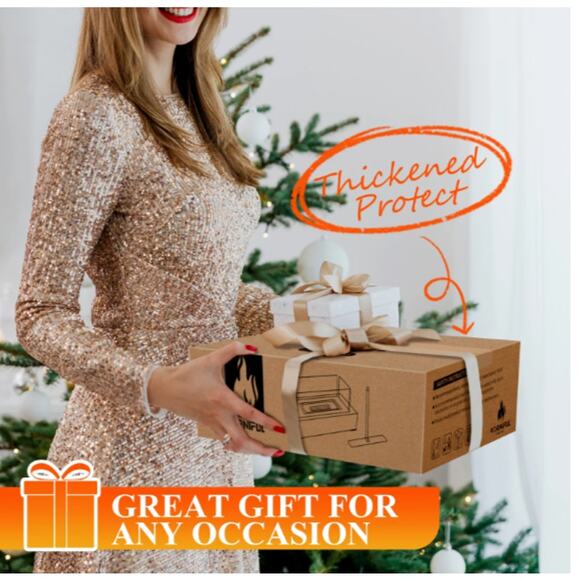 EAST FLAME Metal Tabletop Fire Pit Indoor Outdoor Mini Table Fireplace NEW - Picture 4 of 5